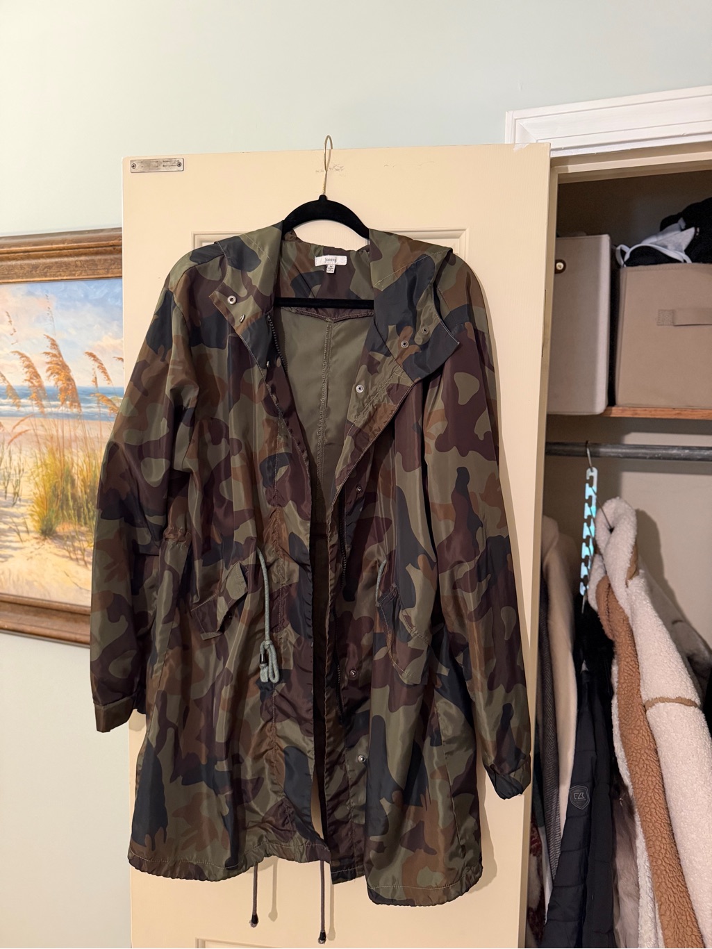 Jodifl Women’s Camouflage Utility Jacket - Green/Brown